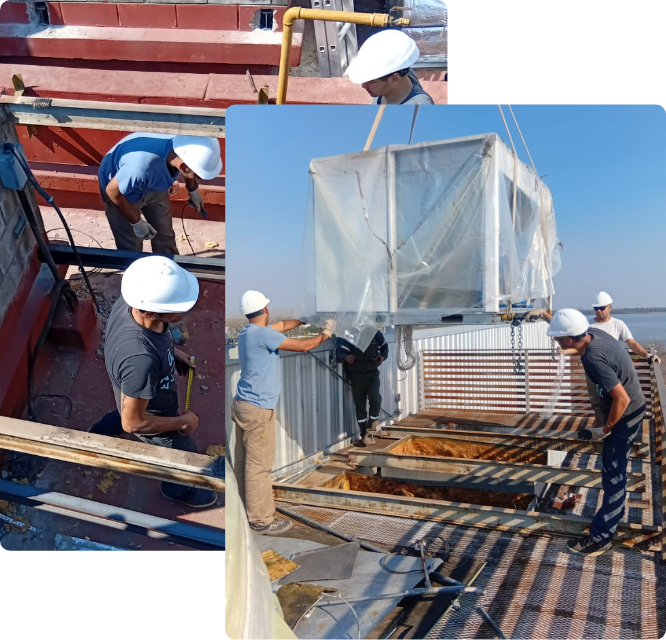 Equipo Cool Dynamics en obra